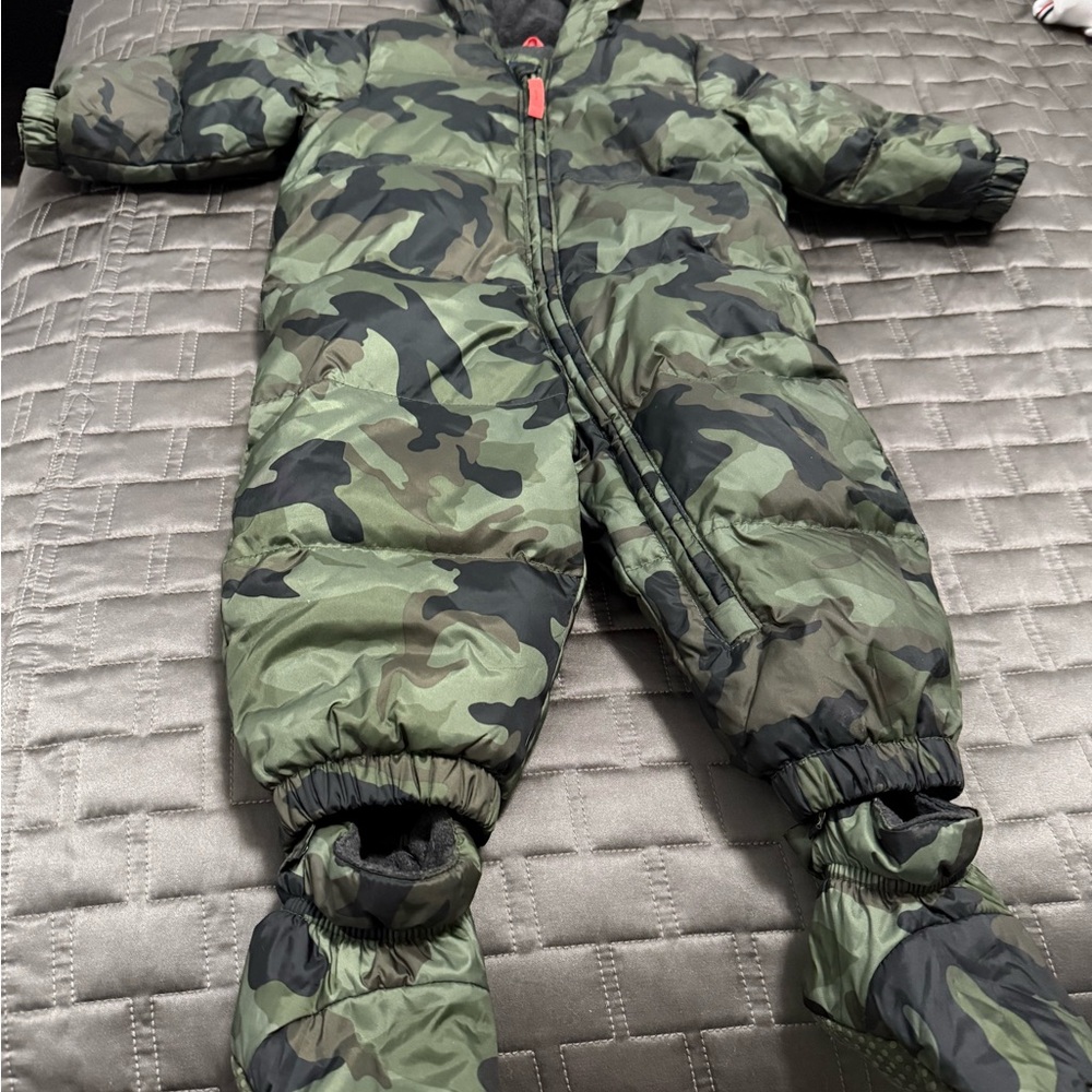 Camouflage Kids One Piece Snowsuit